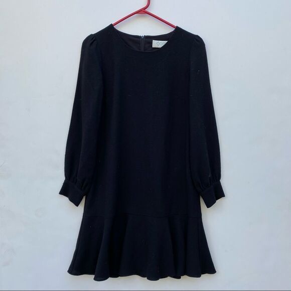 Goat Gwen Fluted Wool-crepe Mini Dress Black - Picture 9 of 9